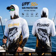 Maglia da Pesca con Cappuccio per Uomo Protezione Solare UPF - FS-129 S - immagine 31