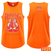 Canotta da boxe uomo t-shirt estiva girocollo senza maniche - immagine 3