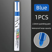 Pennarello Ritocco Auto Antigraffio – Penna Vernice Impermeabile per Carrozzeria e Pneumatici, Riparazione Graffi Nero Bianco Rosso Argento - Campeda