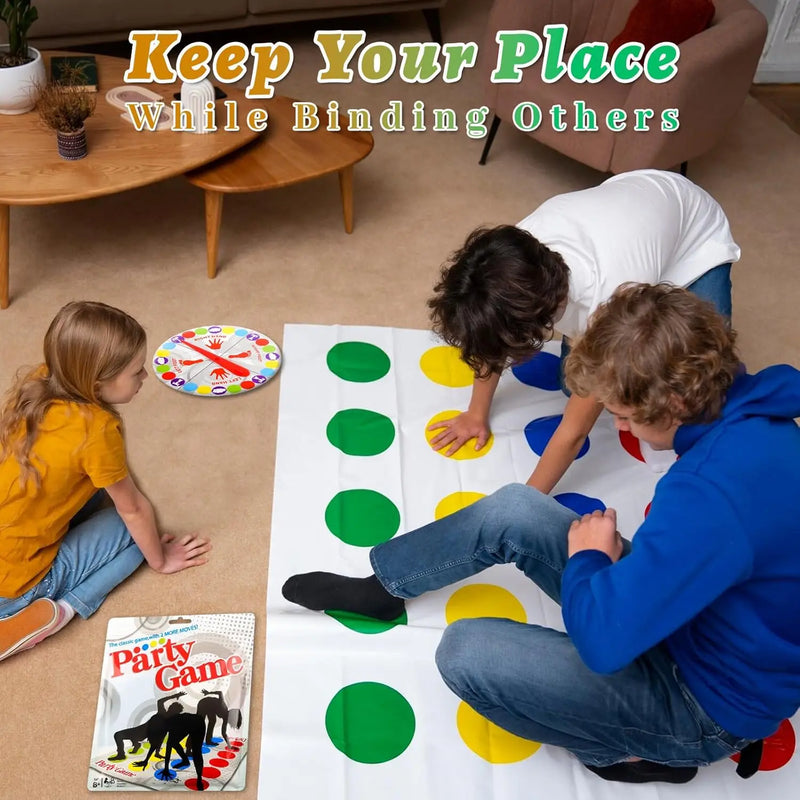 Twister Game Twister Funny Balance Giochi per feste in famiglia con tappetino da gioco Spinner Gioco da pavimento Regalo per bambini Festa di compleanno in famiglia