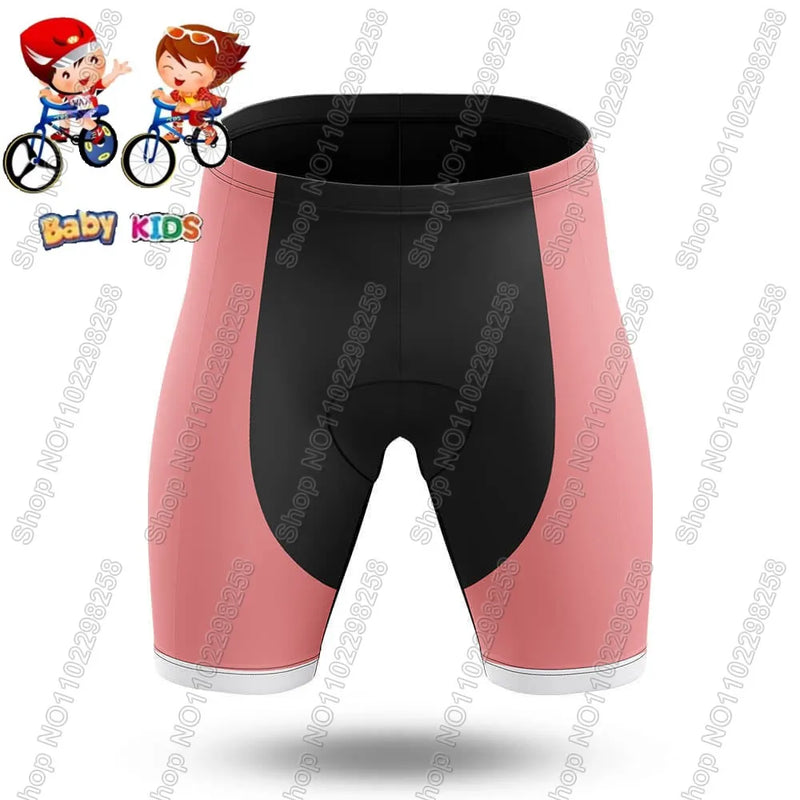 Maglia da ciclismo per bambini divertente cartone animato gatto Set estate manica - immagine 13