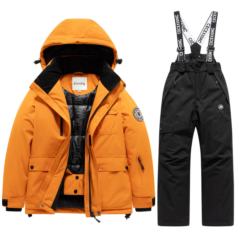 Sci invernale Cappotto e pantaloni da per bambini Set 2 pezzi Caldo impermeabile - immagine 18