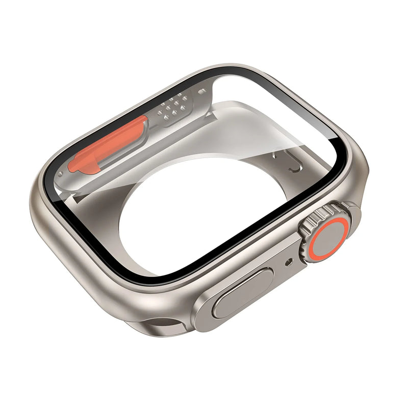 Custodia protettiva per schermo per Apple Watch 45mm 44mm 40mm 41mm Custodia rigida per paraurti anteriore posteriore per PC iwatch 9 8 7 SE 6 5 4 Cambia in Ultra - Campeda