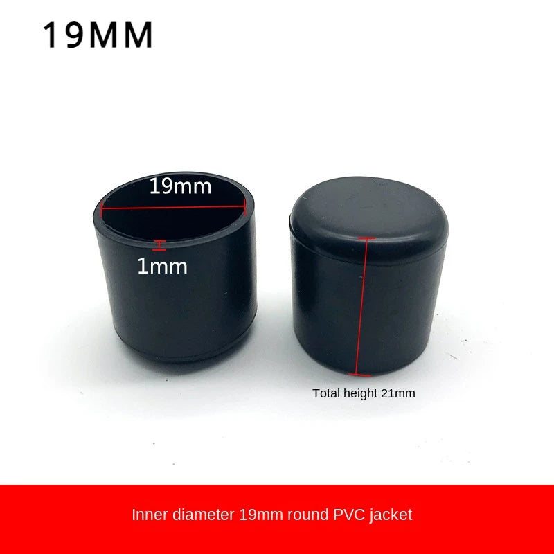 Tappetino per gamba sedia in gomma rotonda 10/12/14/16/20/25mm mobili Tappo tavolo - 4pcs 19MM - immagine 5