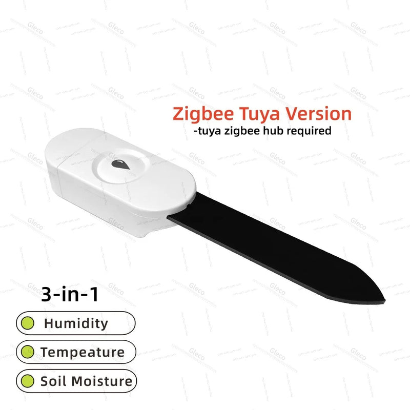 Zigbee Soil Moisture Sensor Humidity Temperature Tester Garden Automation Irrigation Detector Meter For 2MQTT Tuya Smart Life