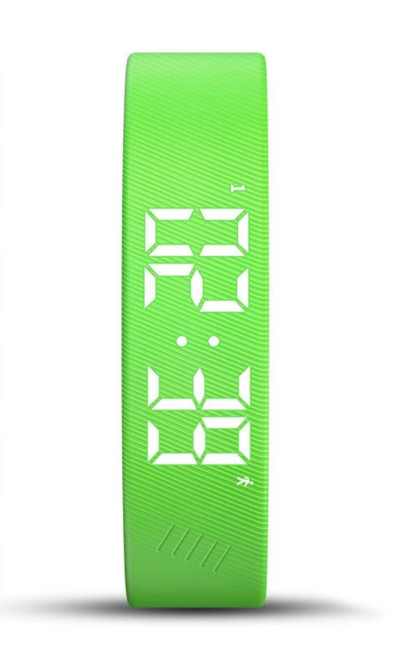 Smartband LED Fitness – Braccialetto Contapassi Impermeabile con Sveglia a Vibrazione