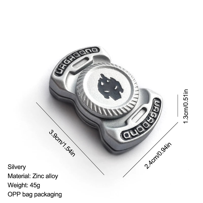Divertimento 3-in-1 Gioco EDC Fidget Toys Personalizzato Scheletro Fantasma Fidget Spinner Lega Fidget Slider Giocattolo di Rilascio di Stress Suono Moneta Giocattolo