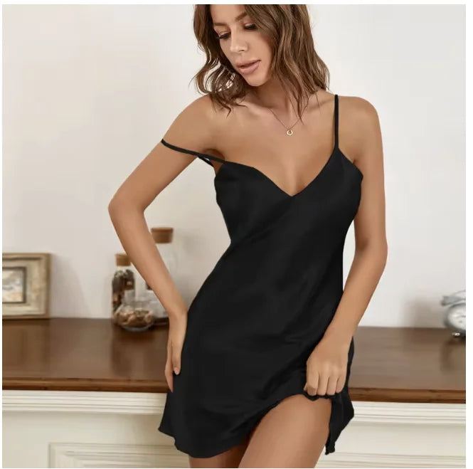 Camicia da Notte Sexy con Bretelle Estiva Donna - immagine 6