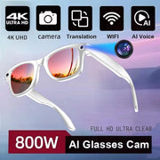 fotocamera da 800 W Occhiali AI uomo che cambiano colore traduzione intelligenti - Red coating - immagine 4
