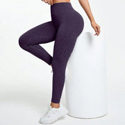 Leggings sportivi da donna Pantaloni yoga senza cuciture con controllo della pancia - immagine 16
