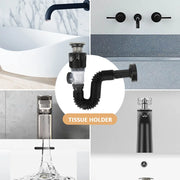 Kit Scarico Lavello Cucina e Bagno Pop-Up – Tubo Flessibile - immagine 6