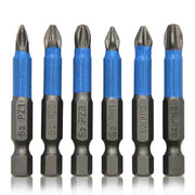 6 pz manico esagonale cacciavite elettrico antiscivolo per la lavorazione del legno cacciavite a croce Set di strumenti PH1 PH2 PH3 PZ1 PZ2 PZ3