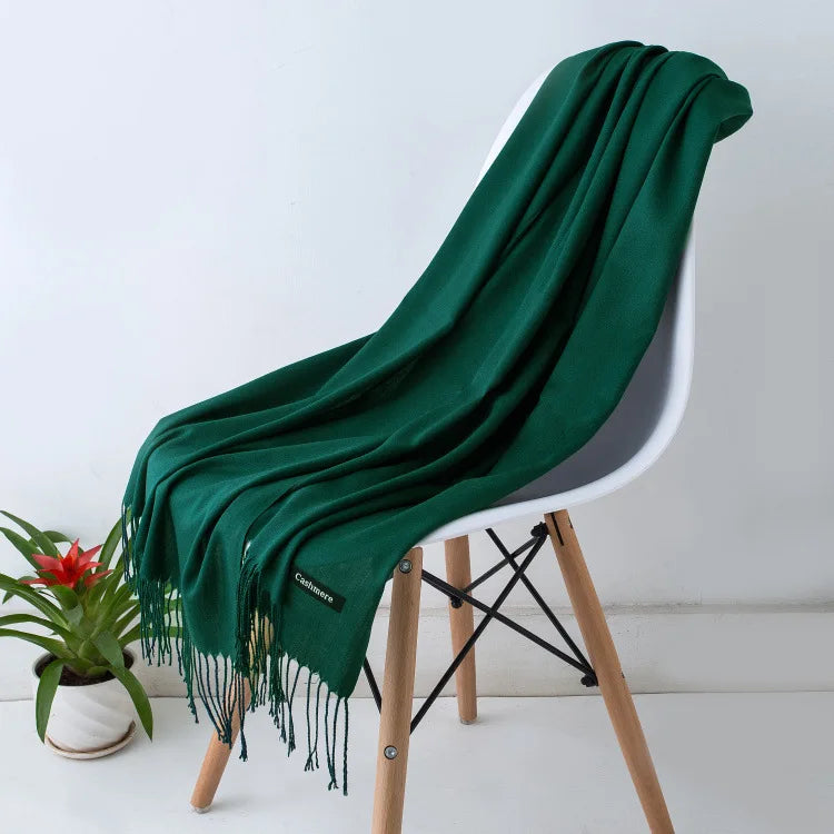 Sciarpa di Pashmina da donna Scialli Morbida sensazione cashmere Foulard viaggio - immagine 7