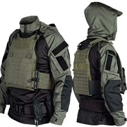 Magliette tattiche Camicie da combattimento T-shirt traspirante a maniche lunghe uomo