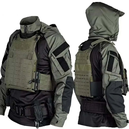 Magliette tattiche Camicie da combattimento T-shirt traspirante a maniche lunghe uomo