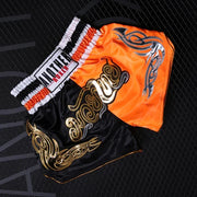 ANOTHERBOXER Muay Thai Pantaloncini MMA Ricamo Sport Fitness Combattimento Kickboxing - immagine 8