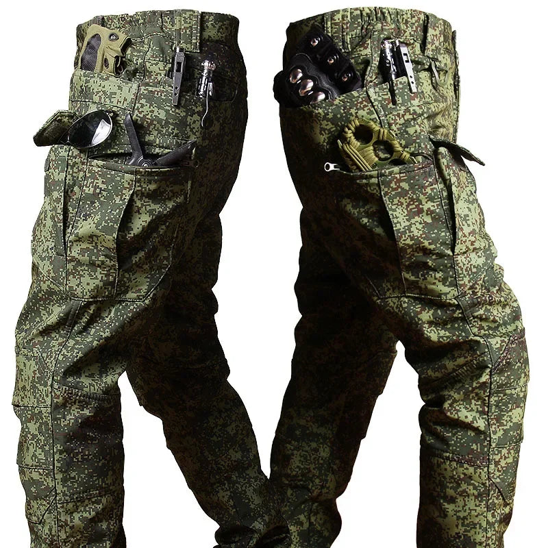 Soft Shell Suit Uniforme militare Cappuccio Top impermeabile Pantaloni a maniche - immagine 12