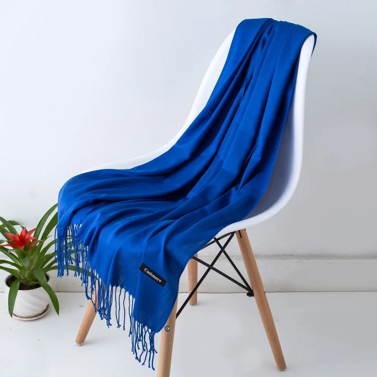Sciarpa di Pashmina da donna Scialli Morbida sensazione cashmere Foulard viaggio - immagine 15