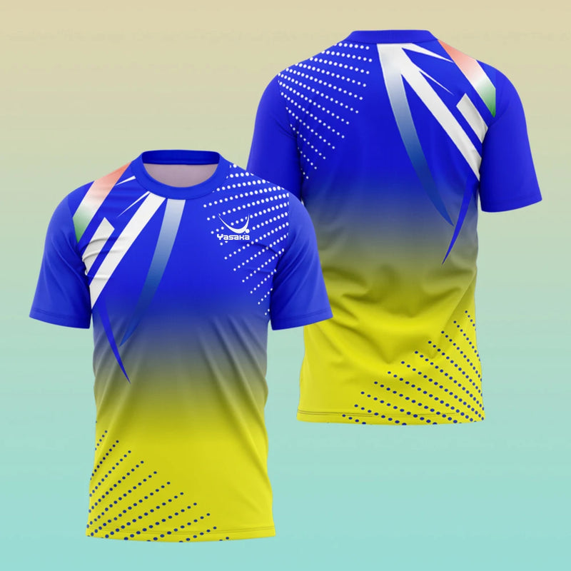 Camicia da allenamento per ping pong alla moda Maglietta estiva uomo Uniformi tennis - immagine 15