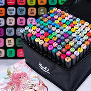 Set di pennarelli artistici oleosi a doppia testa da 24-80 colori per disegnare - immagine 15