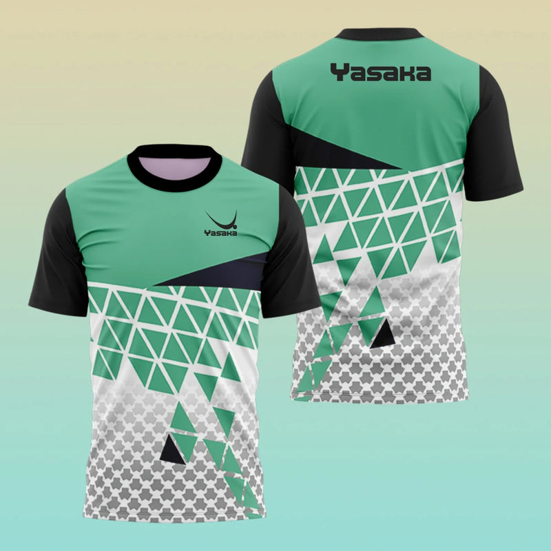 Camicia da allenamento per ping pong alla moda Maglietta estiva uomo Uniformi tennis - immagine 10