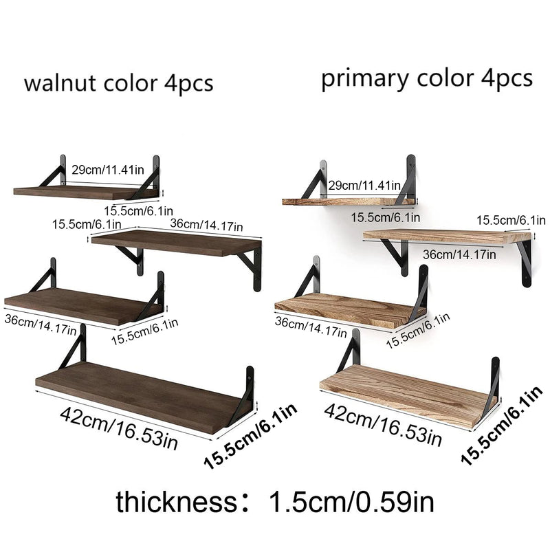 Mensole sospese da parete, librerie, mensola in legno montata a parete per soggiorno, bagno, camera da letto, cucina, decorazioni per la casa
