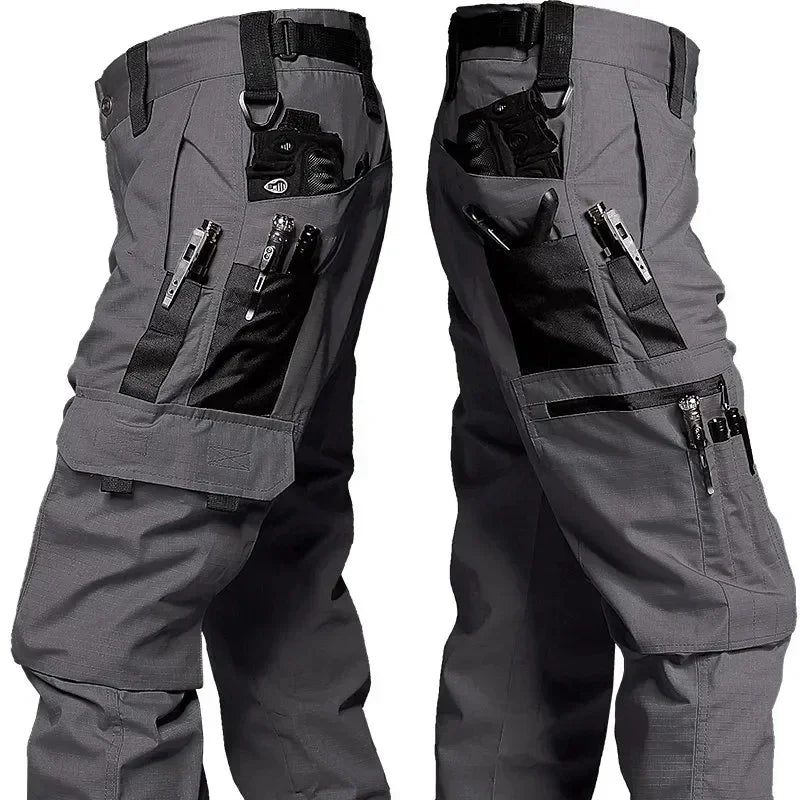 Pantaloni tattici cargo da esterno uomo multitasche impermeabili Abbigliamento lavoro - immagine 10