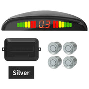 Kit Sensori Parcheggio Auto 4 Sensori 22mm – Radar Retromarcia con Display LED Retroilluminato, Sistema 12V Universale (8 Colori) - Campeda