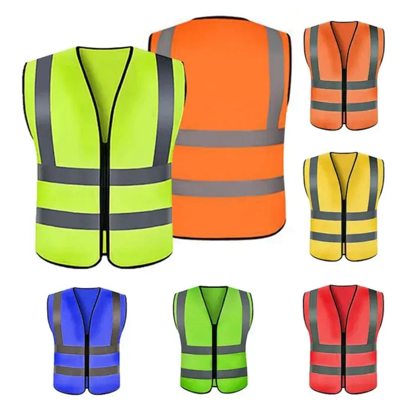 Stile quattro cerniere gilet riflettente cantiere - immagine 2