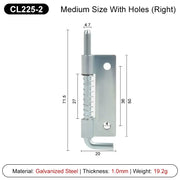 2 Pezzi CL225 Perno a Molla in Acciaio Inox 304 Argento - immagine 15