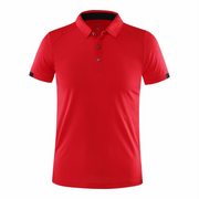 Polo da uomo a maniche corte in poliestere – traspirante, casual ed elegante per primavera ed estate - Campeda