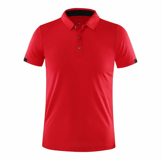 Polo da uomo a maniche corte in poliestere – traspirante, casual ed elegante per primavera ed estate - Campeda