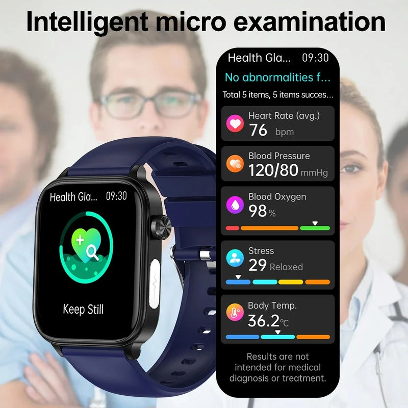 AI Diagnosi Lipidi nel sangue Acido urico Test di composizione corporea Smart Watch - immagine 8