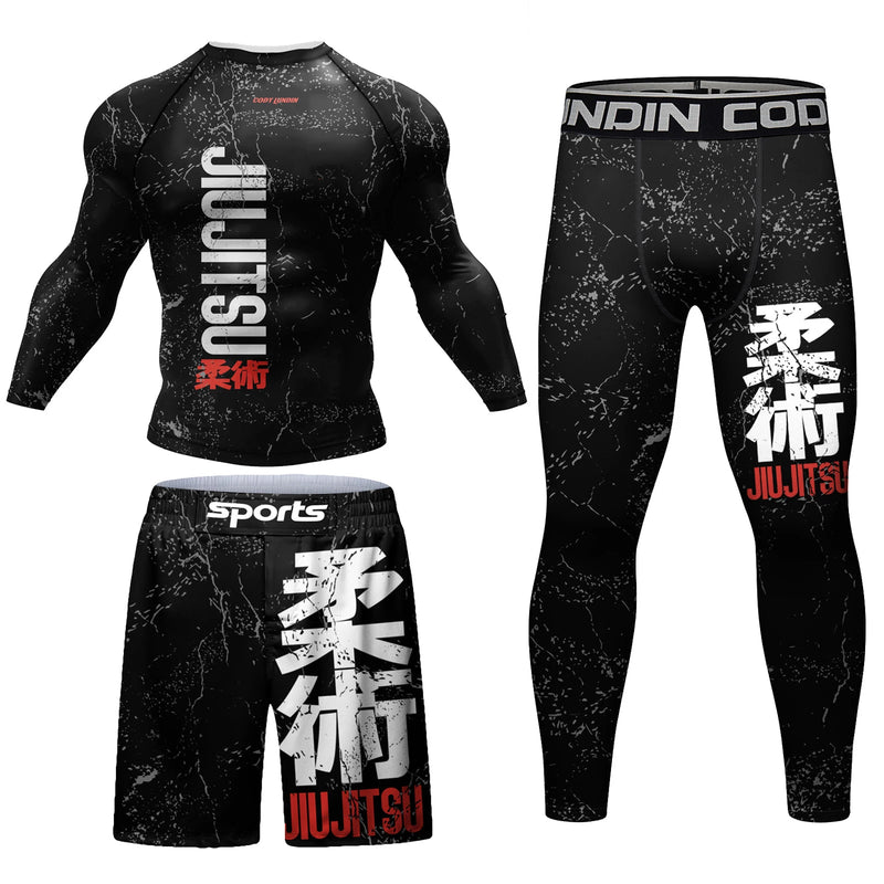 Completo Sportivo Cody: Magliette e Pantaloni a Compressione per MMA - immagine 15