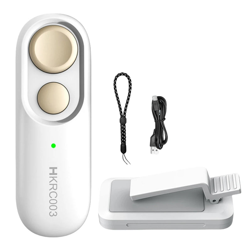 Girapagina con telecomando Anello con punta delle dita ricaricabile di tipo C Girapagina RC Clicker remoto per fotocamera per Kindle e tablet