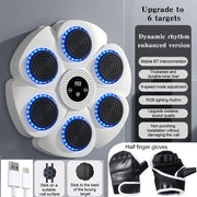 Smart Music Boxing Machine con LED RGB – Bersaglio da Boxe Bluetooth per Allenamento a Casa - Campeda