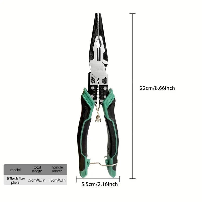 Pinze diagonali multifunzionali Pinze per fili hardware Elettricista professionale Antiscivolo Durevoli Pinze per strumenti di riparazione universali