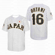 Maglia da Baseball OHTANI Numero 16 Decorata con Patchwork - T33697 S