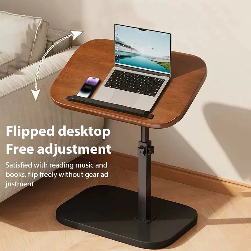 Tavolino da divano regolabile di lusso Comodino portatile Tavolino girevole Tavolo per laptop multifunzionale per l'home office RV