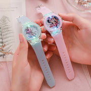 Simpatici orologi per bambini di Topolino Minnie con cinturino in silicone luce flash - immagine 3