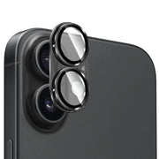 Cover protettiva obiettivo in metallo per iPhone 17 16 Nero