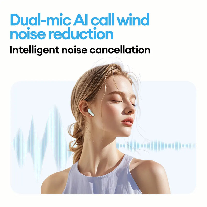 Nuovo Lenovo LE209 Auricolare Bluetooth senza fili ANC Riduzione del rumore HiFi Musica Cuffie Bluetooth 30 ore di durata della batteria Cuffie da gioco