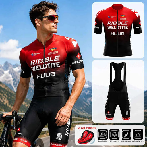Set Ciclismo Completo Estivo Anti-UV da Uomo per MTB