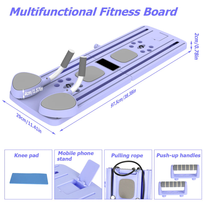 Tavola Fitness Multifunzionale per Pilates con Rimbalzo Automatico - immagine 4