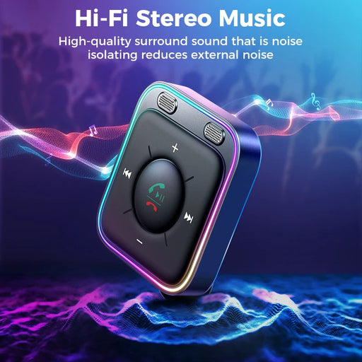 Adattatore per auto Joyroom Bluetooth 6.0 AUX con doppio microfono potenziato e - immagine 2