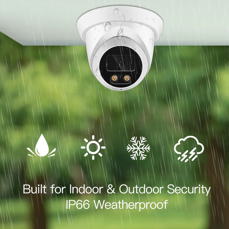 Telecamera IP ASECAM 4K 8MP per esterni con audio POE H.265 Onvif grandangolare