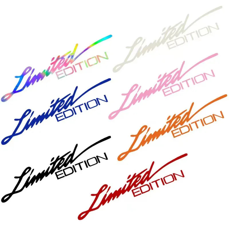 Adesivo Auto Moto “EDIZIONE LIMITATA” – Sticker Vinile Riflettente Laser per Car Styling, Decorazione Sportiva Universale - Campeda