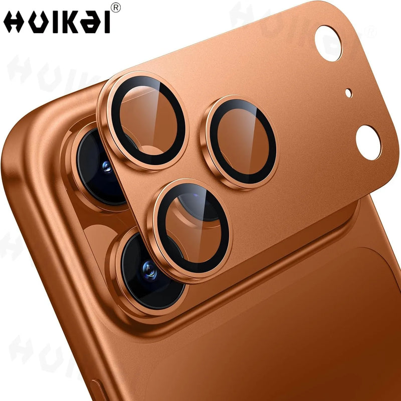 2 Pack for iPhone 17 Pro Max 17 Pro 17 Air Camera Lens Protector Military Grade Shatterproof Alloy Tempered Glass Lens Cover Cases