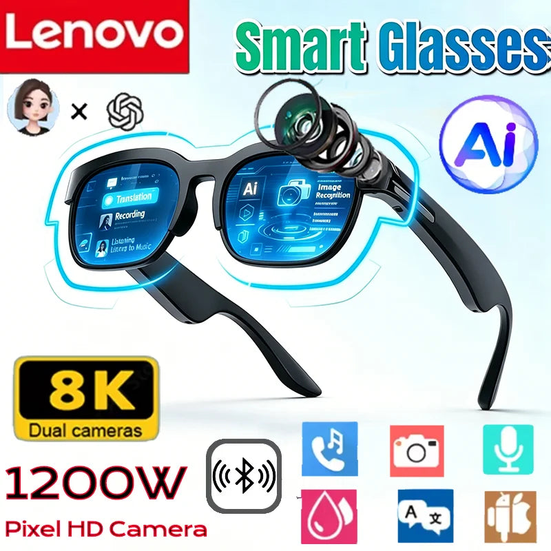 Occhiali Smart Lenovo Nuovi da Sole Intelligenti con Traduzione AI