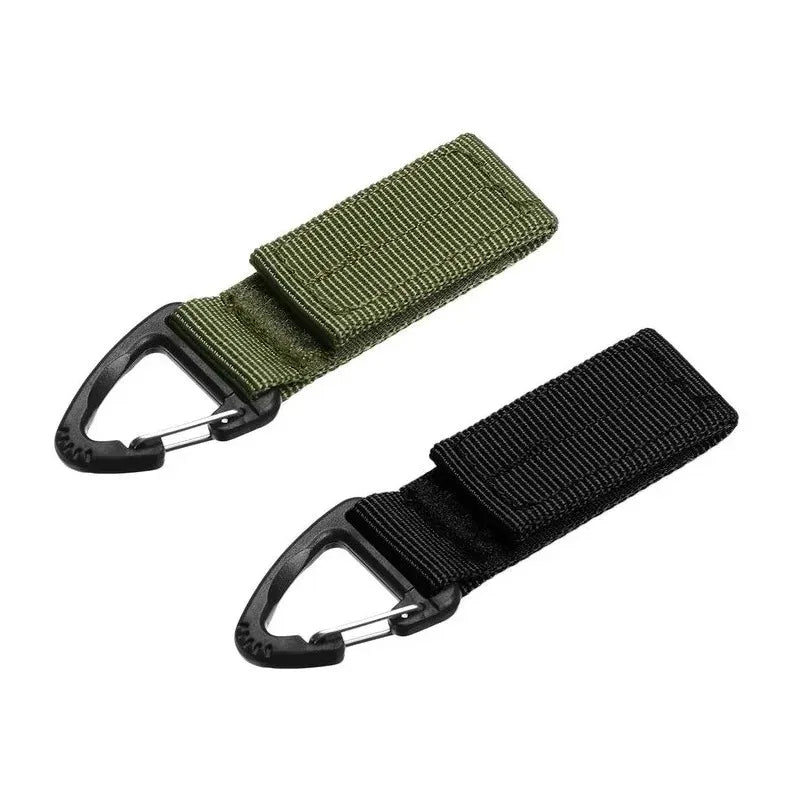 Clip Tattica MOLLE Porta Chiavi – Moschettone Nylon per Cintura e Zaino (1/2/3 Pezzi) Accessorio Outdoor EDC - Campeda